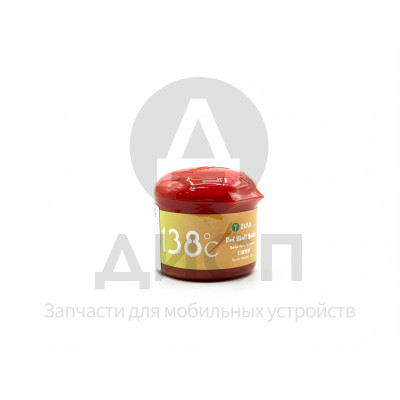 Паста паяльная 2UUL Red Skull RS138 (50 г, низкотемпературная 138°C, бессвинцовая)